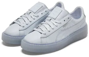 PUMA Basket Platform Core Light Blue/Silvery Low Board Shoes