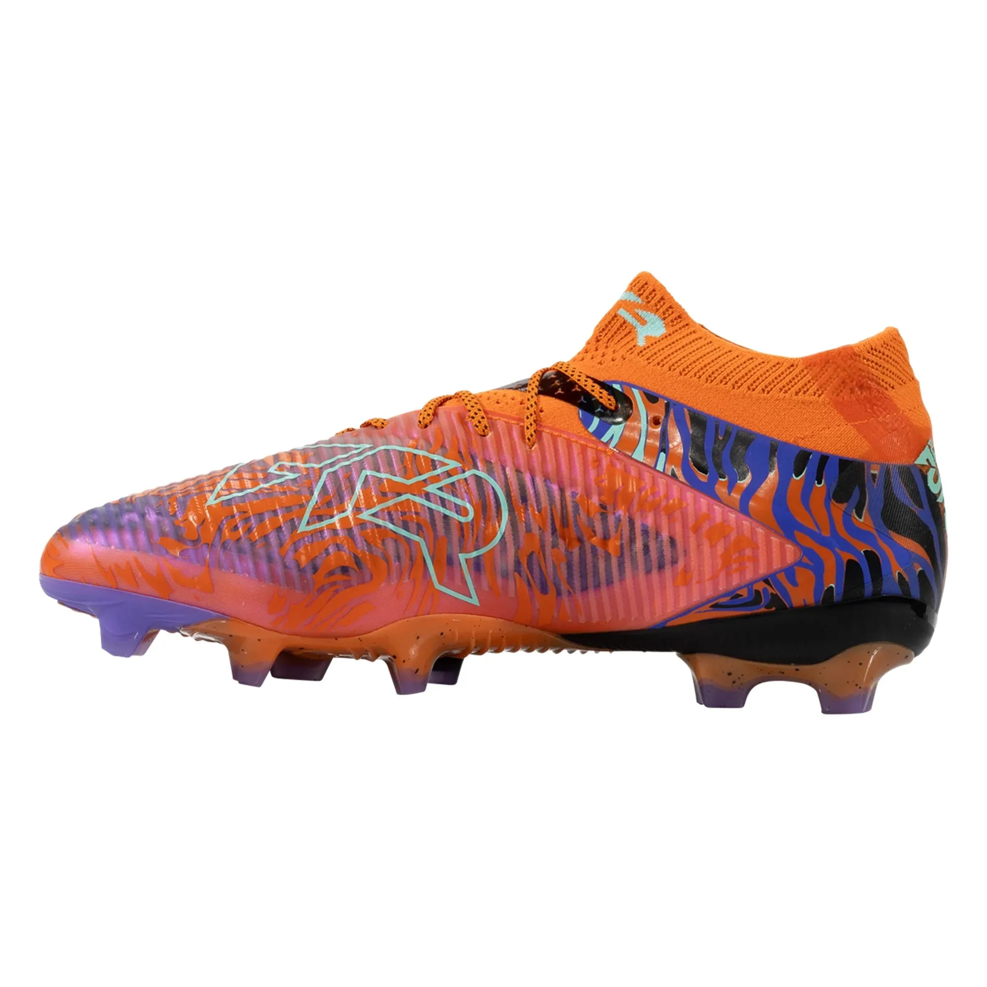 Puma Future 8 Ultimate NJR Creativity FG Firm Ground Soccer Cleat- Orange Poppy/Black/Poison Pink