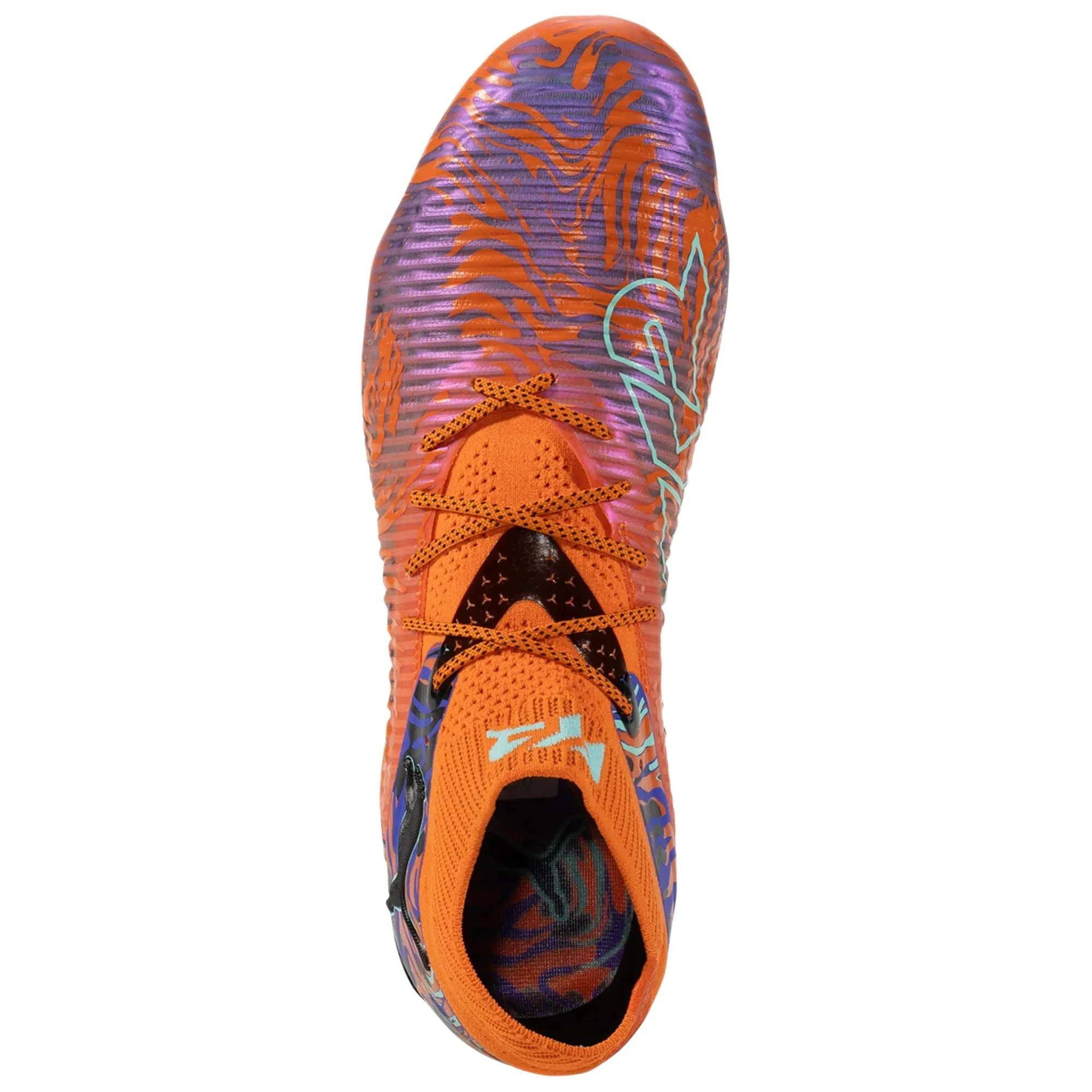 Puma Future 8 Ultimate NJR Creativity FG Firm Ground Soccer Cleat- Orange Poppy/Black/Poison Pink