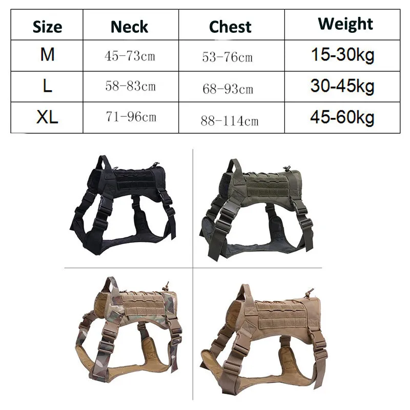 RECON GS2 K9 Tactical Harness 5 Piece Set