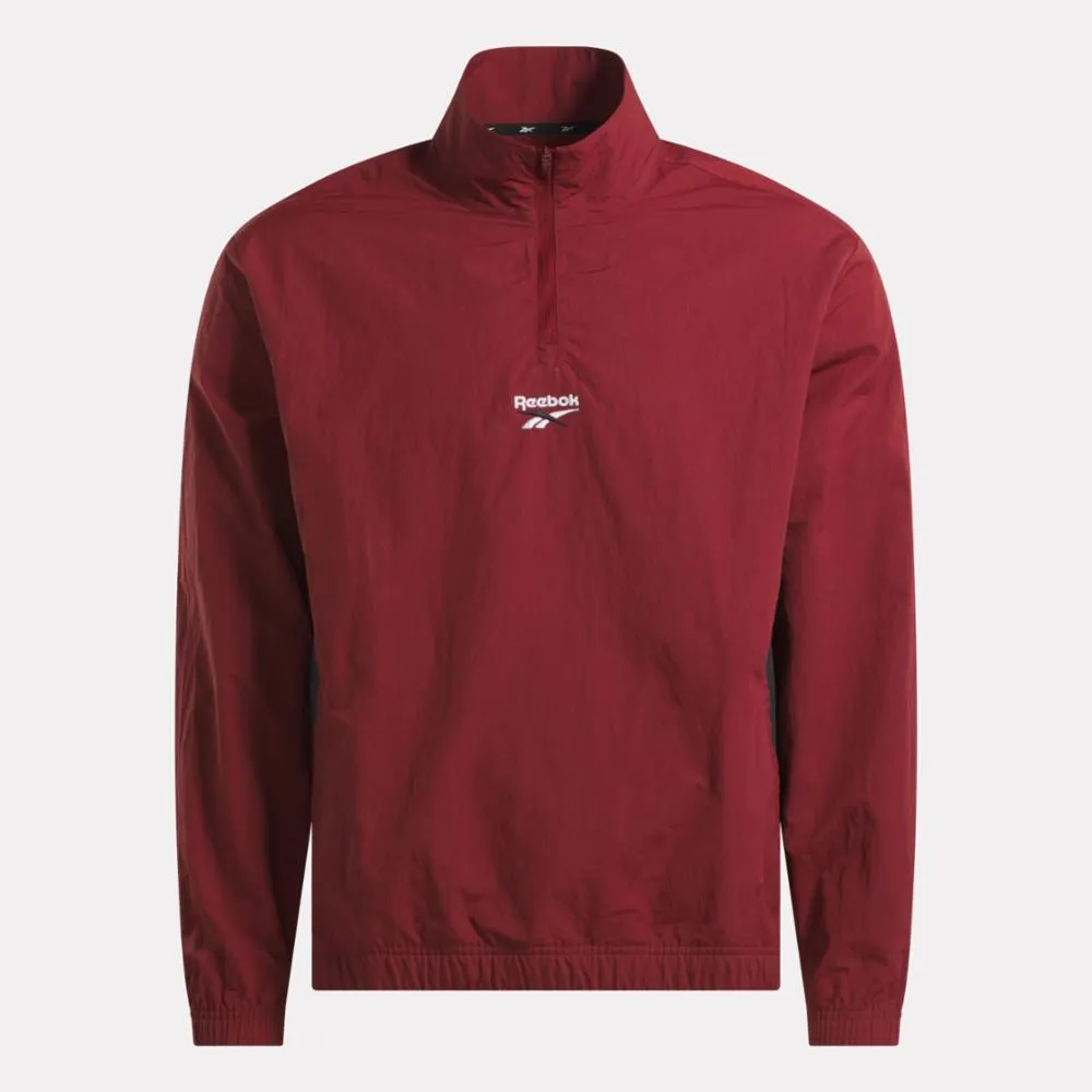 Reebok Apparel Men Reebok Identity Cross Check Woven Top RICH MAROON