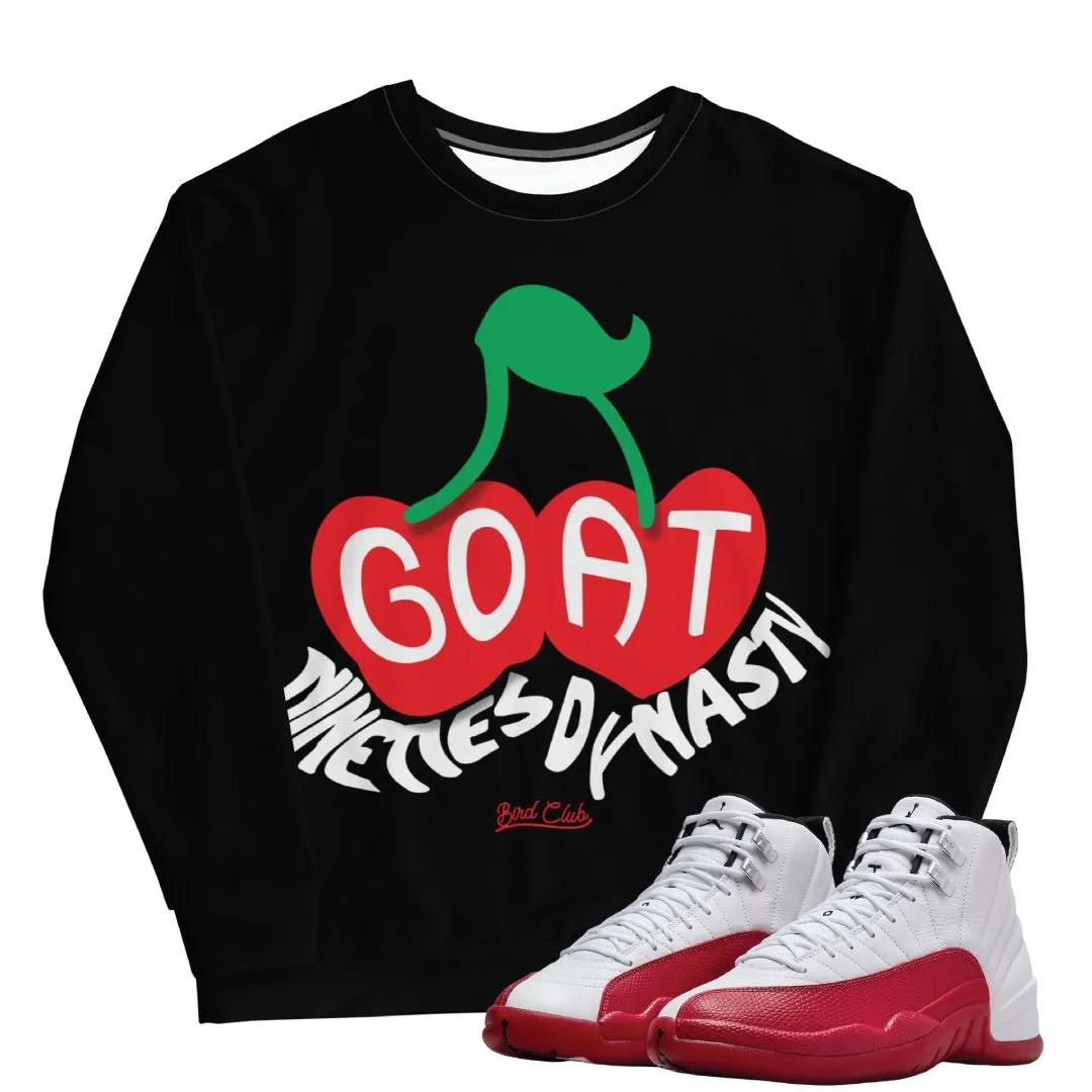 Retro 12 Cherry Dynasty Sweatshirt