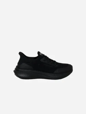 Runners Women's Hemp Leather Trainers | Full Black