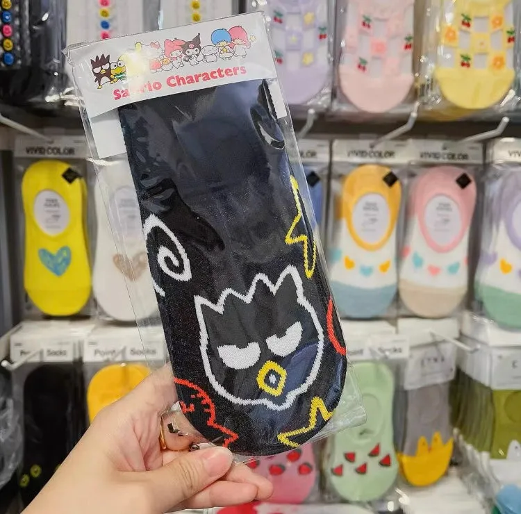 Sanrio Korea Low Cut Socks | Hello Kitty My Melody Kuromi Cinnamoroll Pompompurin KeroKeroKeroppi Gudetama Bad Badtz Maru - Anti-off Female Socks