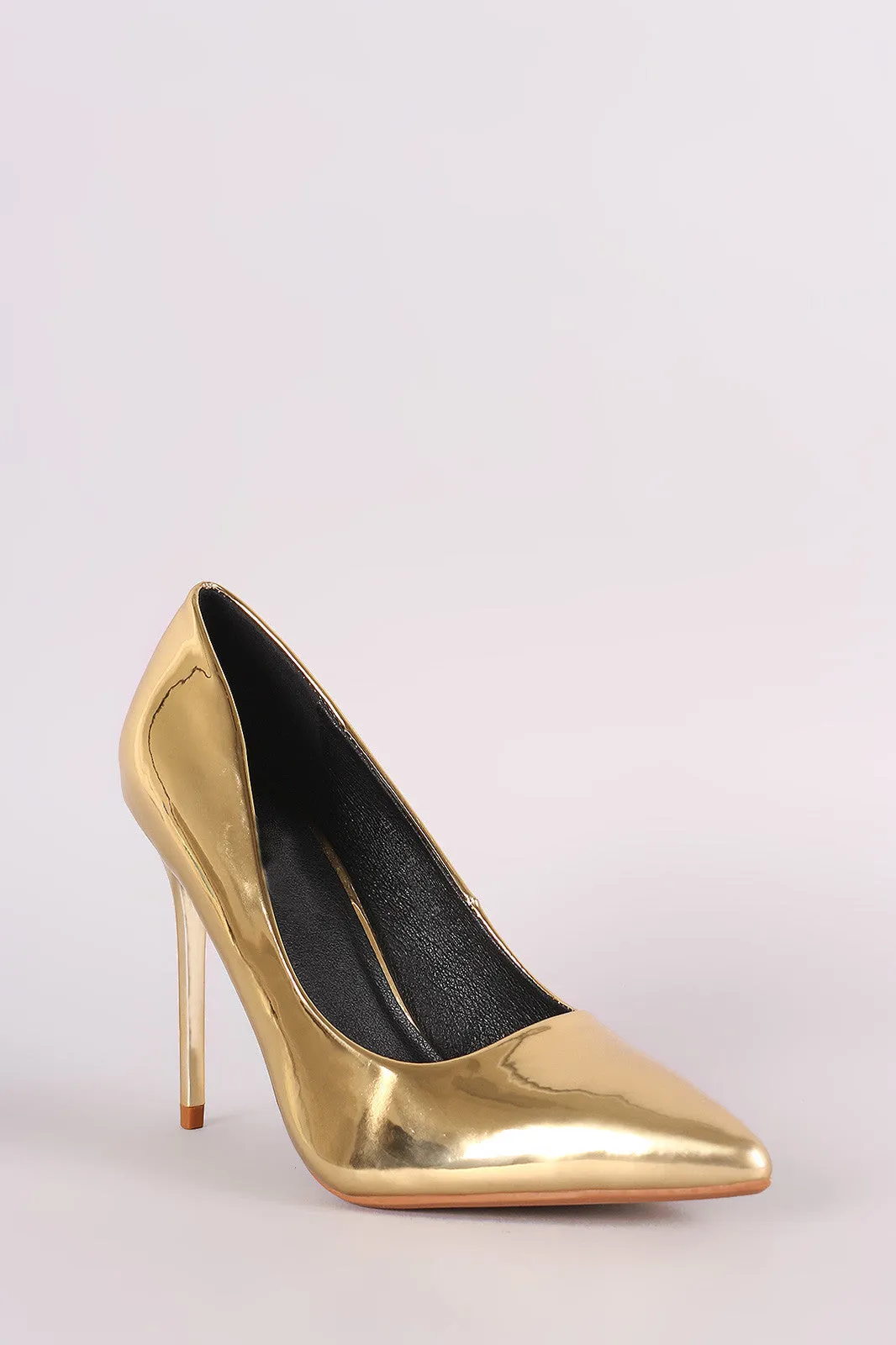 Shiny Patent Pointy Toe Stiletto Pump