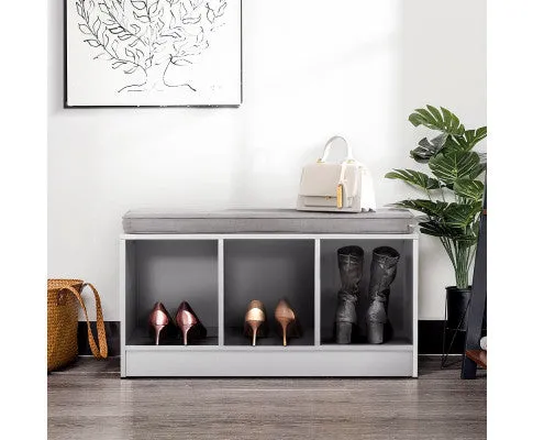 Shoe Cabinet Bench Shoes Organiser Storage Rack Shelf White Box Seat