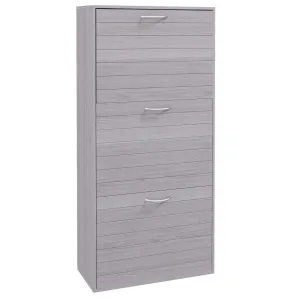 Shoe Storage Cabinet with 3 Flip Drawers, Narrow and Slim, 12 Pair of Shoes Organizer for Hallway, Entryway