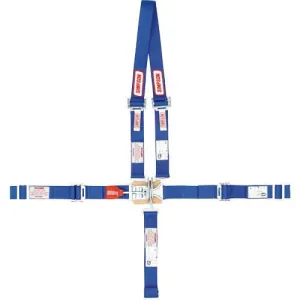 Simpson 5-Point Latch & Link Jr. Dragster Harness - Wrap Around - Blue