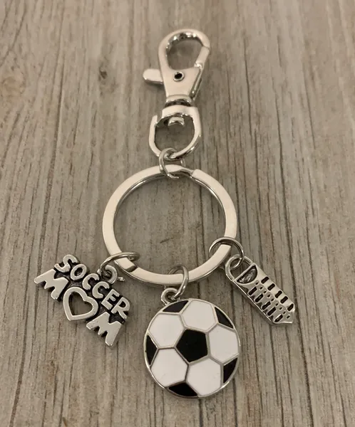 Soccer Mom Zipper Pull Keychain