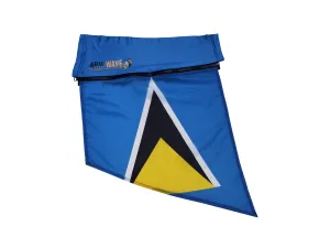 St. Lucia Universal Arm Wave Zip Arm Sleeve Flag