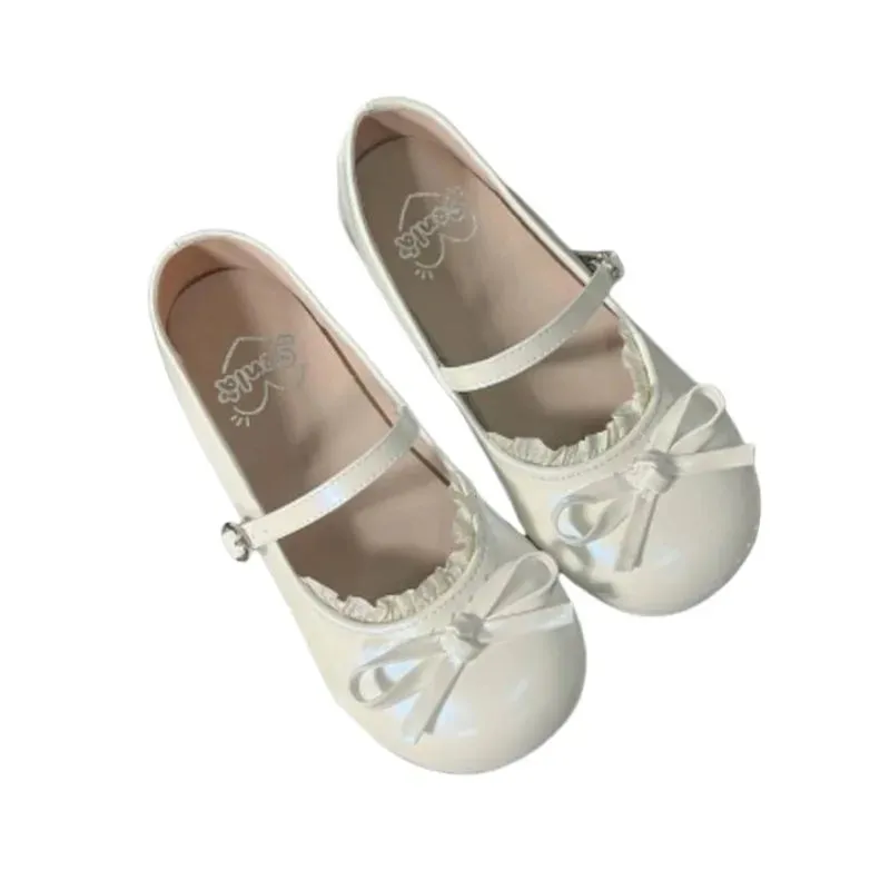 TAVIMART  -  Cute Kawaii Sweet Girls Women's Lolita Shoes French Summer Lolita Round Toe Retro Mary Jane Shoes Feminine Flats