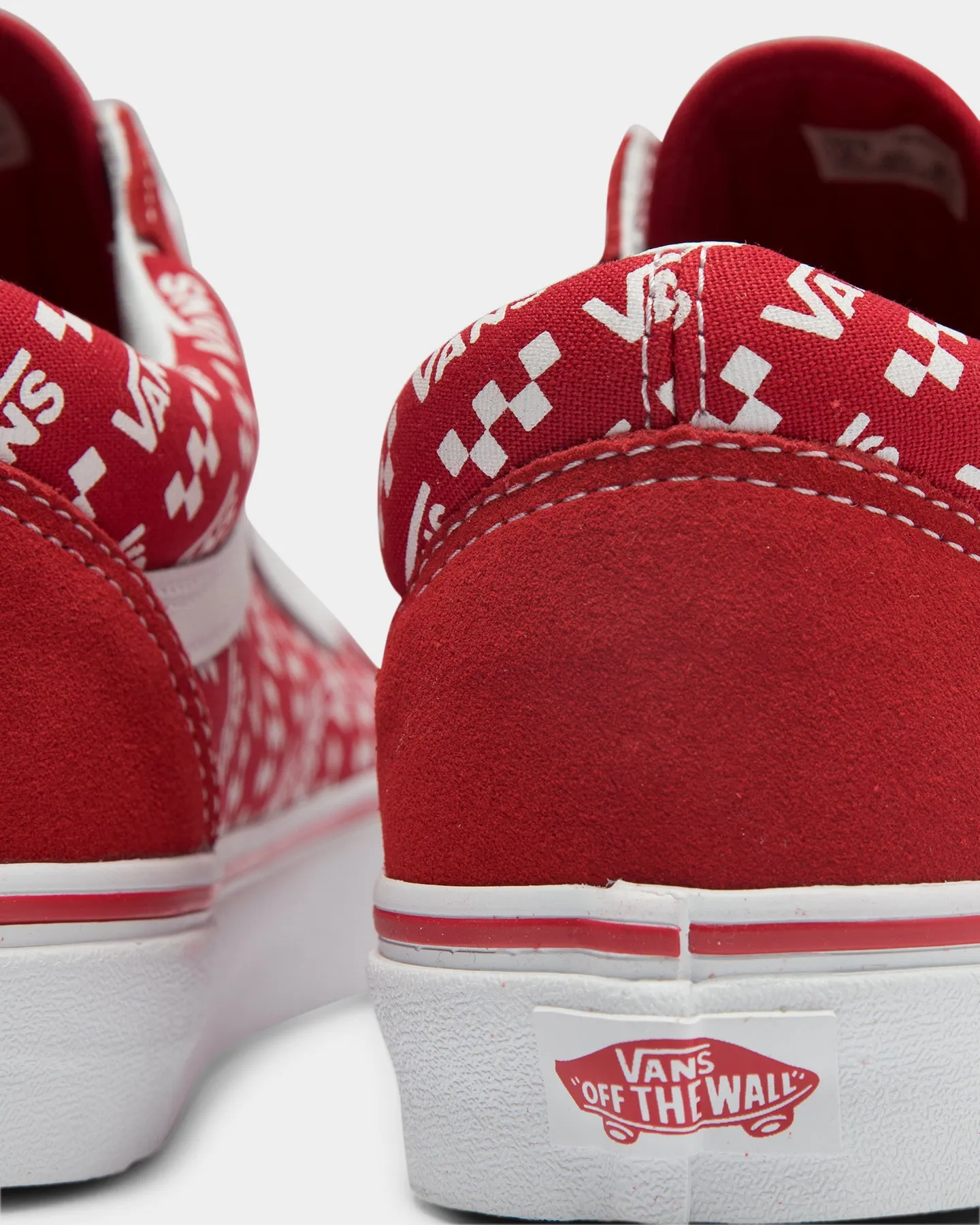 Vans Old Skool Logo Repeat Red/White