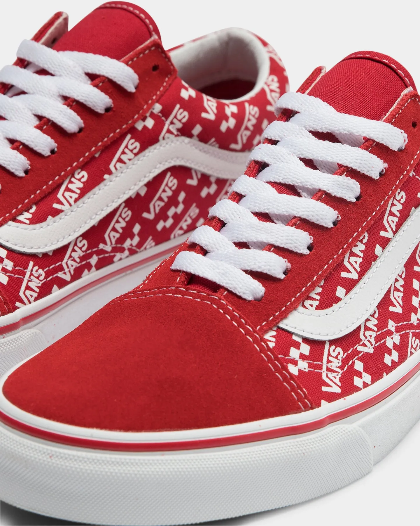 Vans Old Skool Logo Repeat Red/White