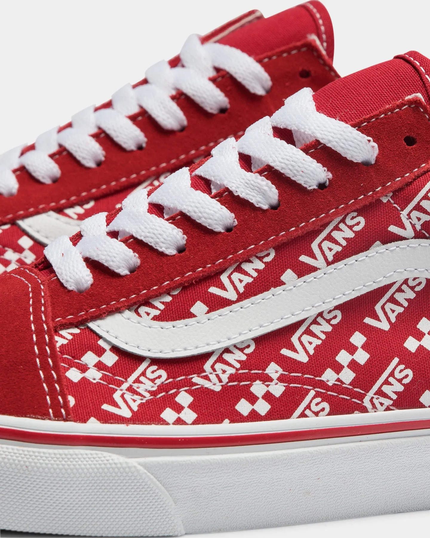 Vans Old Skool Logo Repeat Red/White