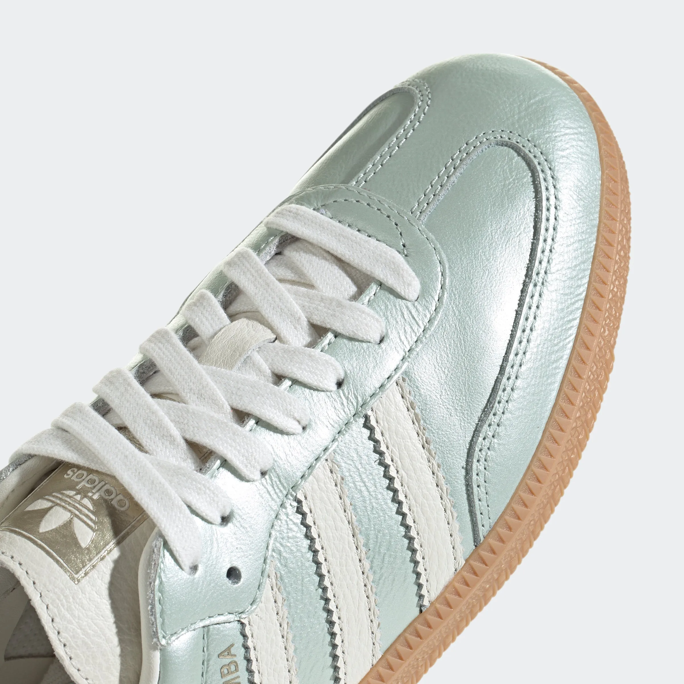 Women's adidas Originals Samba OG Shoes Linen Green Metallic