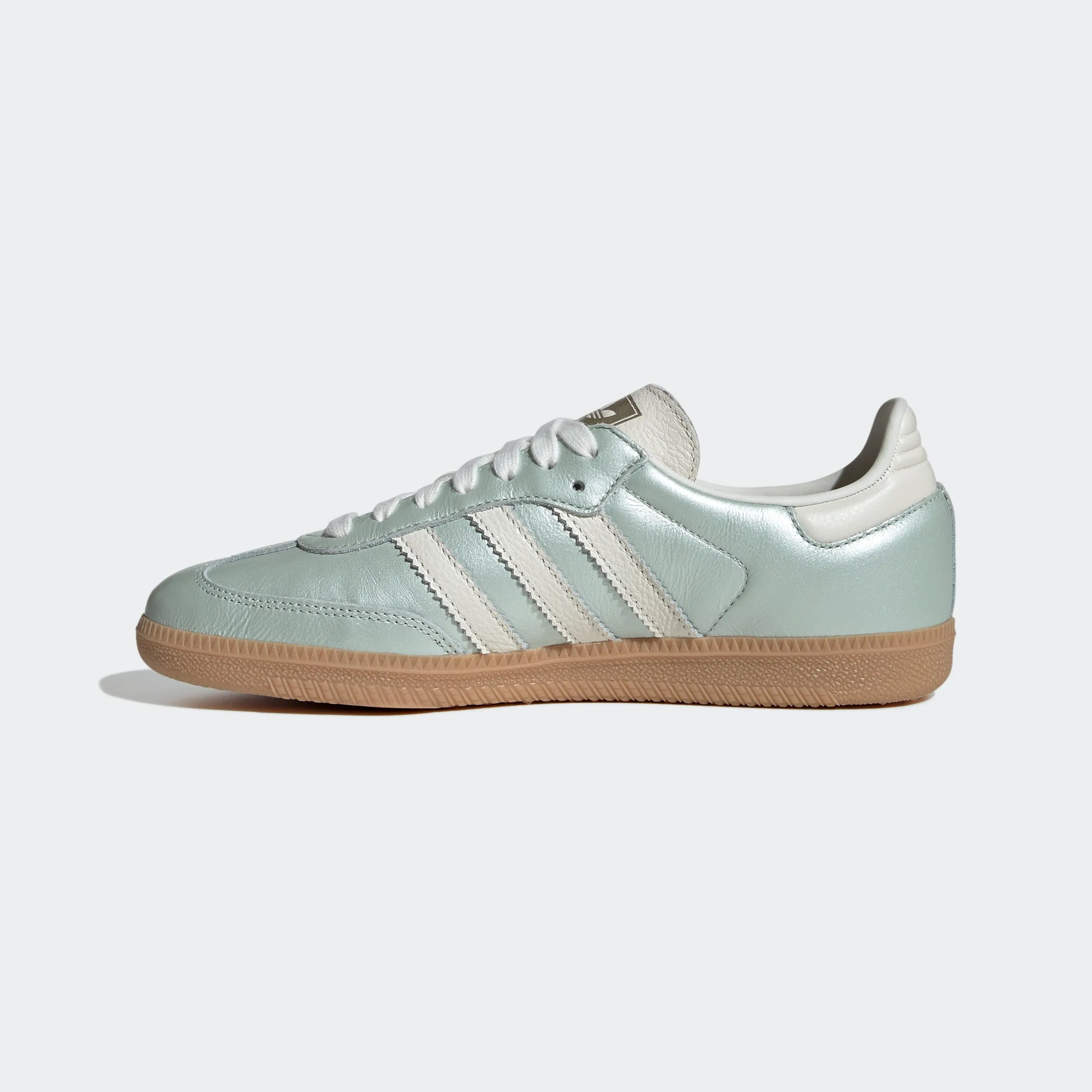 Women's adidas Originals Samba OG Shoes Linen Green Metallic